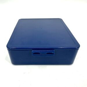 Pottery Barn Kids Navy Blue Bento Box Container Lunchbox with 5 compartments